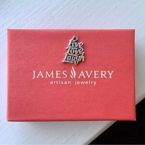 James Avery Silver 'Live Love Laugh' Charm